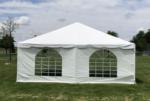 20'Wx30'Lx12'H white frame tent canopy